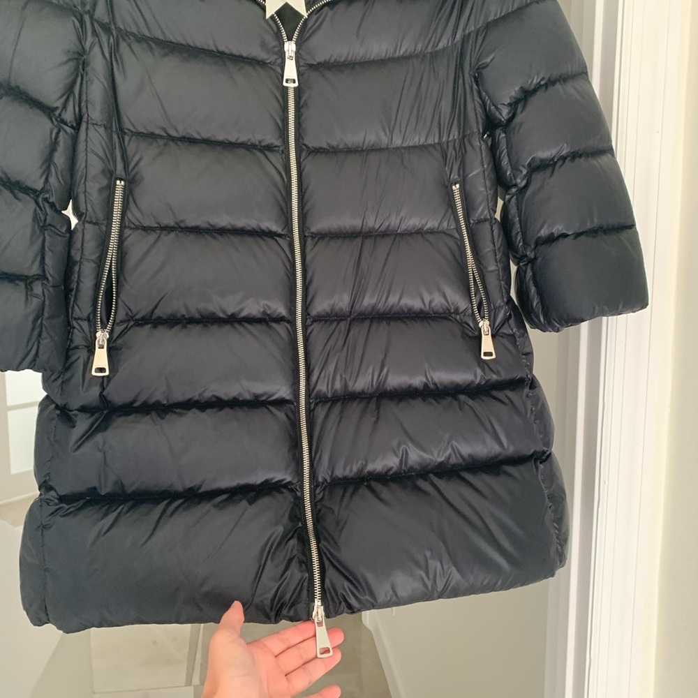 Annie P Cropped Sleeve Down Jacket In Black NWOT - Picture 5 of 9